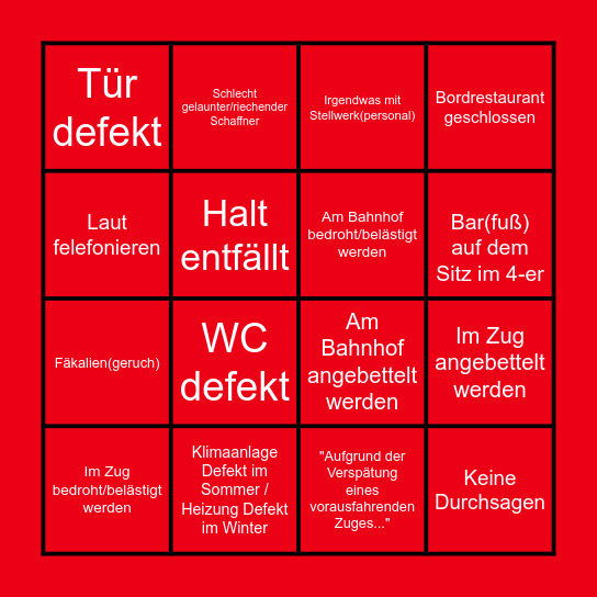 DBingo Card