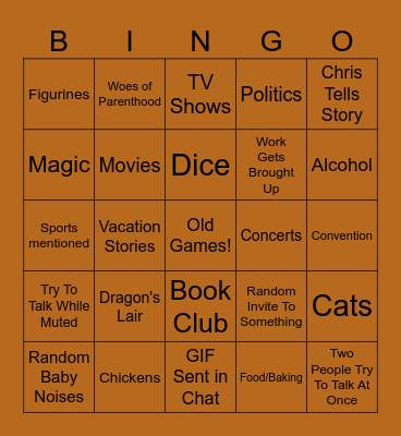 Fun Scrum Bingo Card