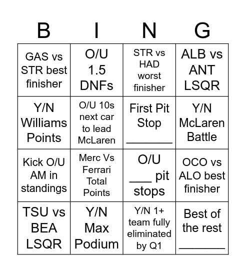 Dutch 2025 Bingo Card