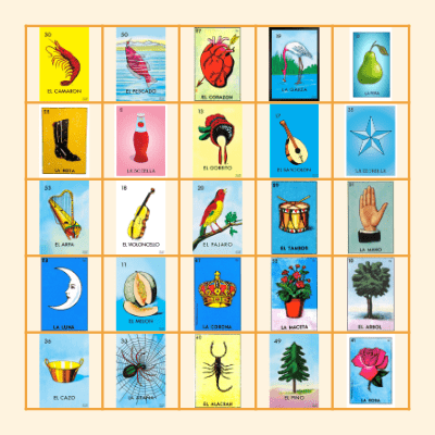 Loteria Bingo Card