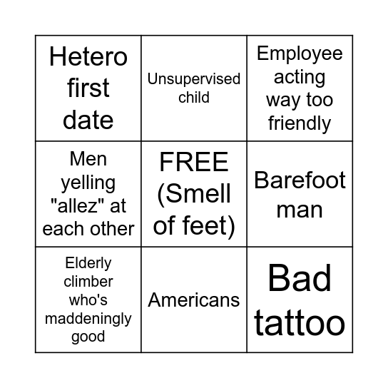 Arkose Bingo Card
