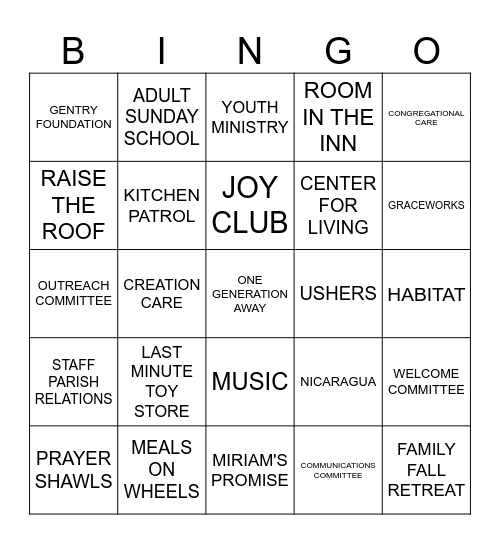 FINDING YOUR LANE Bingo Card