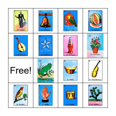 Loteria Bingo Card