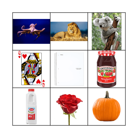 Alphabet Bingo Card