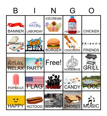 LABOR DAY Bingo Card