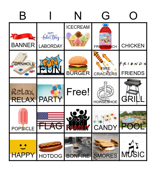 LABOR DAY Bingo Card