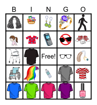 People-Watching Bingo Card