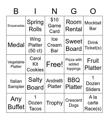 P9 Bingo! Bingo Card