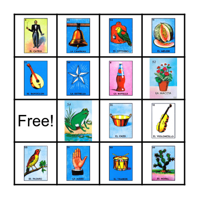 Loteria Bingo Card