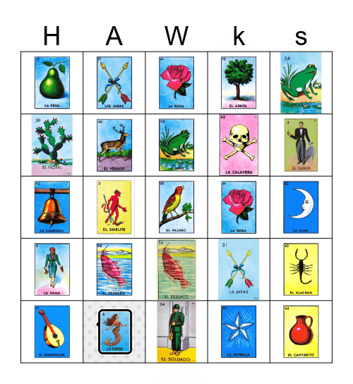 Loteria Mexicana Bingo Card