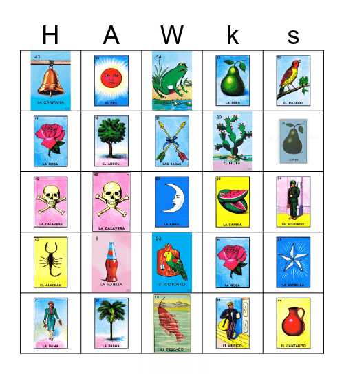 Loteria Mexicana Bingo Card