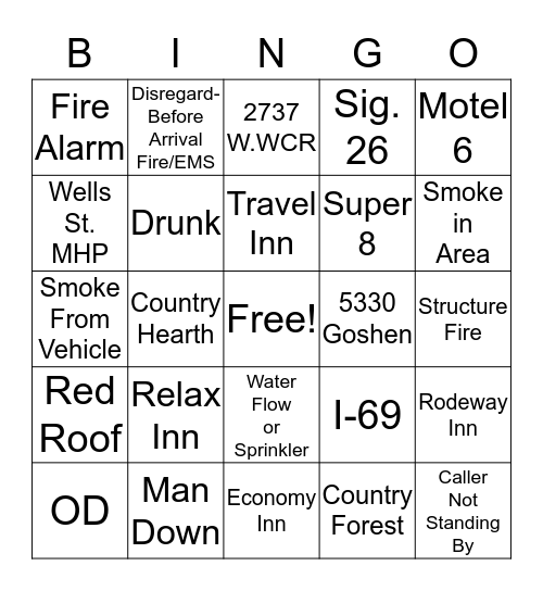 Station 6 BINGO! Bingo Card