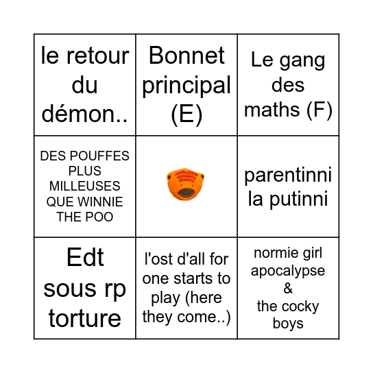 THE DAY WE DIE Bingo Card