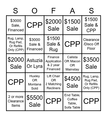 ONE INVOICE PER SQUARE Bingo Card