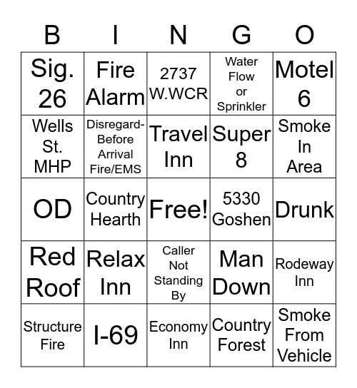 Station 6 BINGO! Bingo Card