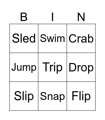 BS3 Bingo Card