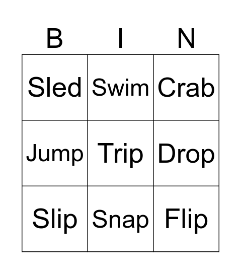 BS3 Bingo Card