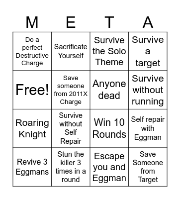 Metal Sonic OM Bingo Card