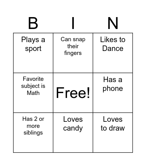 Tech + Fun Bingo Card