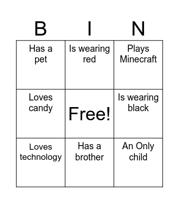 Tech + Fun Bingo Card