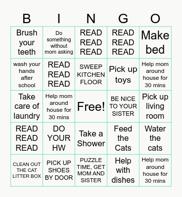 HELPING ONE ANOTHER BINGO STYLE Bingo Card