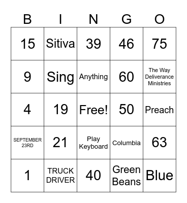 How Well Do You Know Your Pastor Bingo? Bingo Card