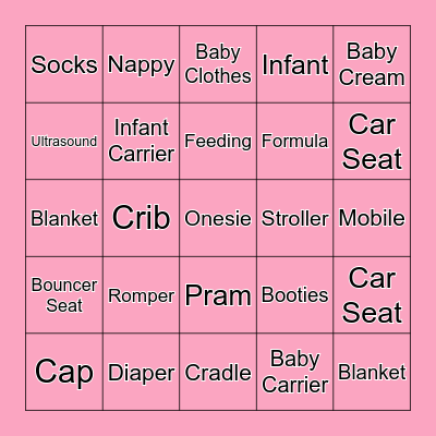 Baby Housie! Bingo Card