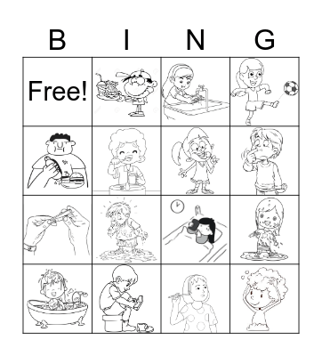 Caring body Bingo Card