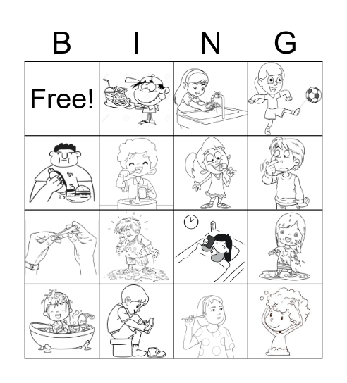 Caring body Bingo Card
