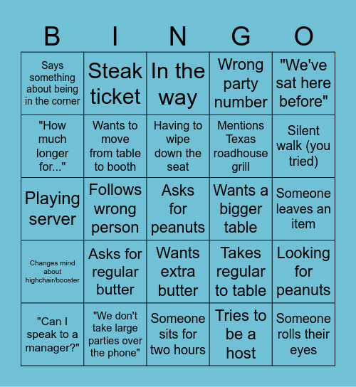 Bingo 1 Bingo Card