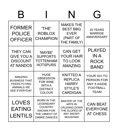 MR AND MRS ALEXIS-BAILEY BINGO Card