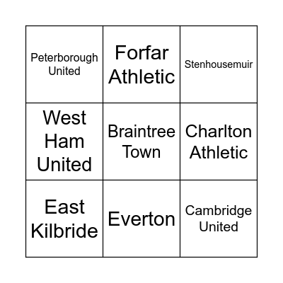 NET'S BAR FOOTY BINGO!! Bingo Card