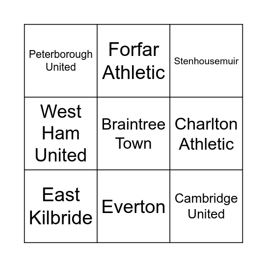 NET'S BAR FOOTY BINGO!! Bingo Card