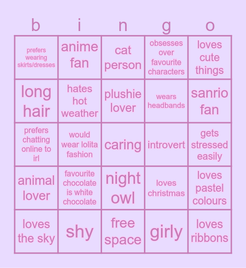 cupcake bingo! Bingo Card