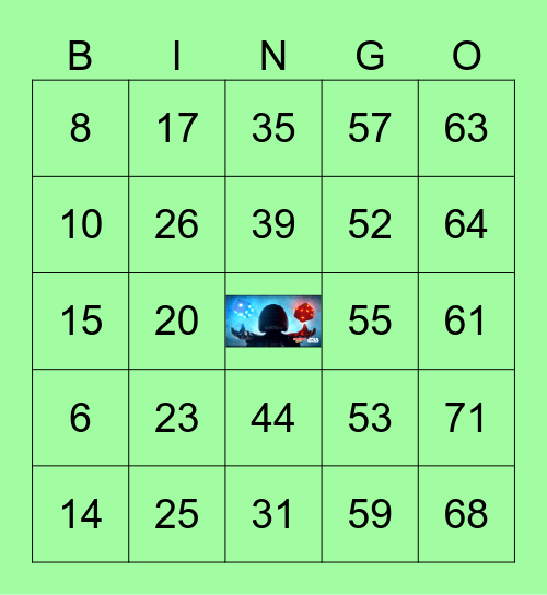 JDC  (1-75) Bingo Card
