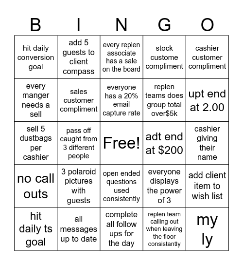 LABOR DAY WEEKEND COACH Bingo Card
