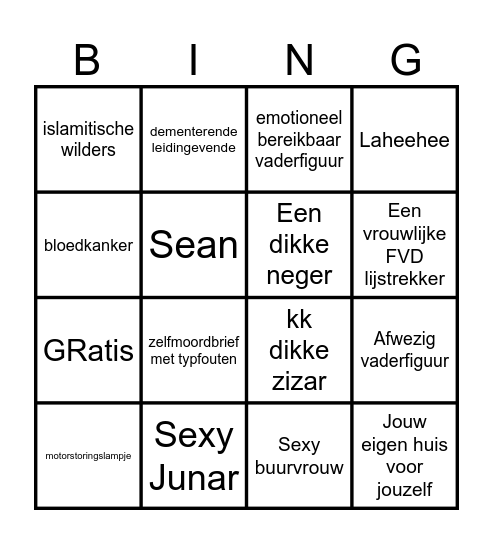 Bingoooo voor autis Bingo Card