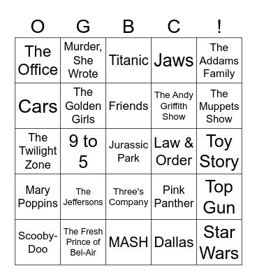 Test Bingo Card