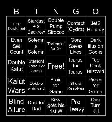 $5K Blackwing Mirror Money Match Bingo Card