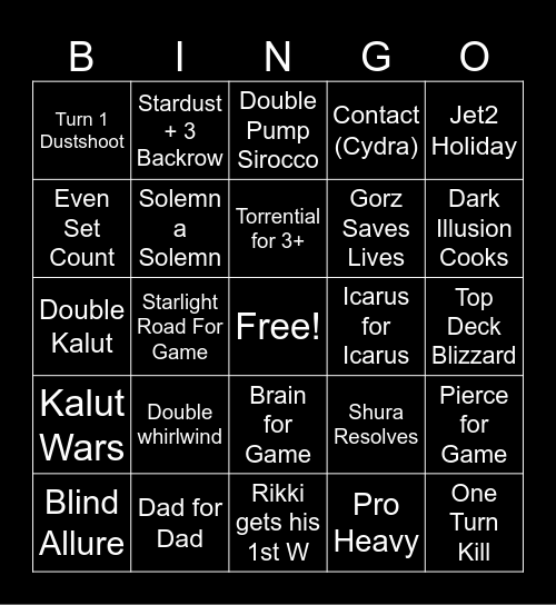 $5K Blackwing Mirror Money Match Bingo Card