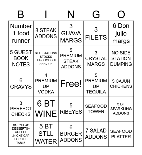 AGC BINGO Card