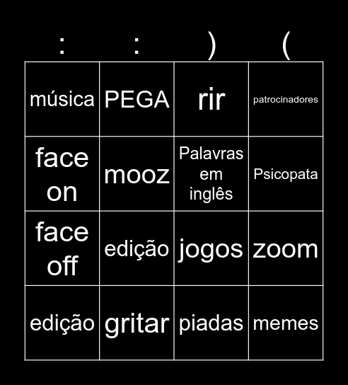 Vídeo Bingo Card