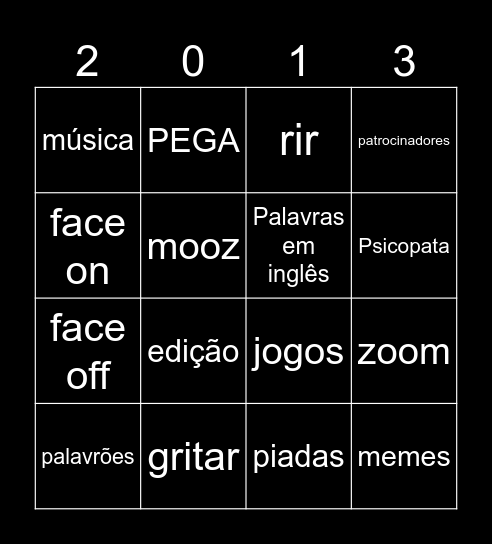 Vídeo Bingo Card