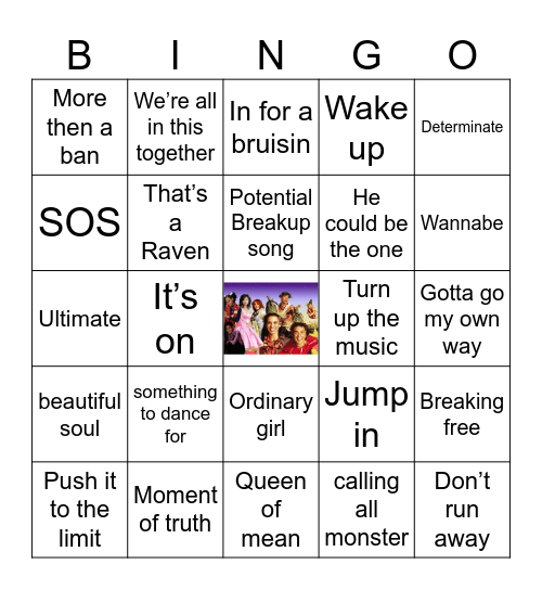 Everything Else Disney Bingo Card