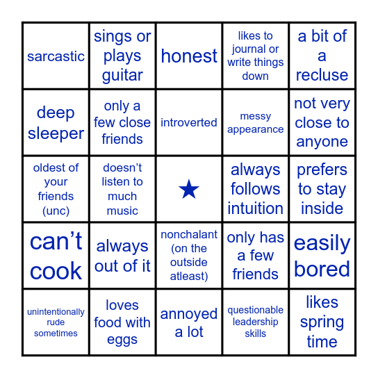KIN BINGO: Laurence Bingo Card