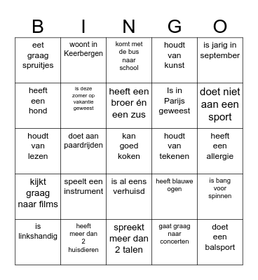 Bingo Card