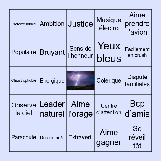 Cabine 1 : Zeus Bingo Card