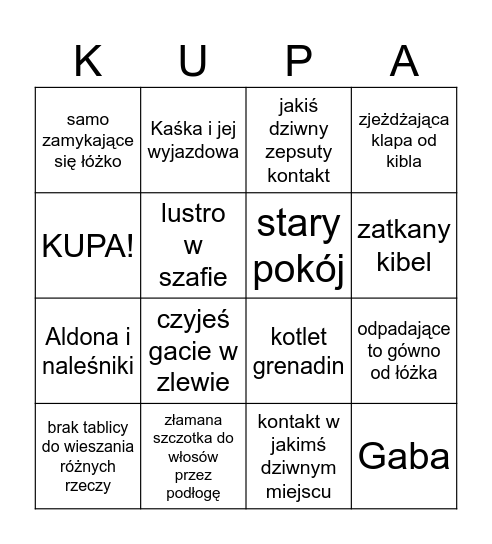 Bursa Bingo Card