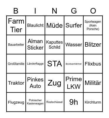 Auto Bingo Card