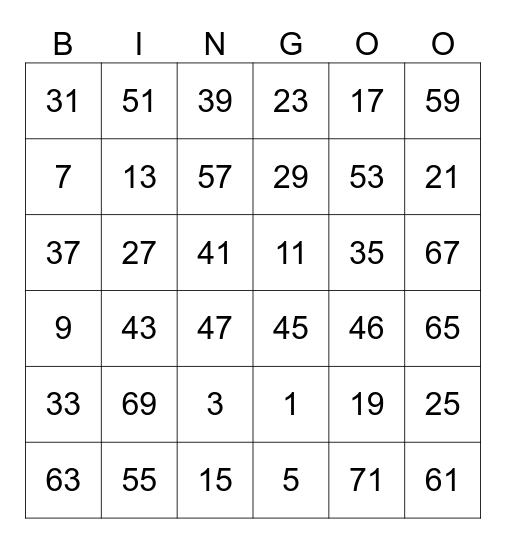 Get To Know Them Bingo Card